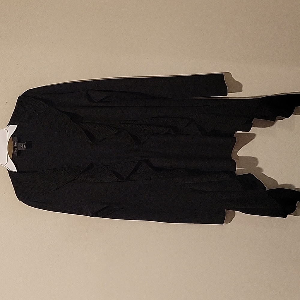 White House Black Market Black Knit Cardigan